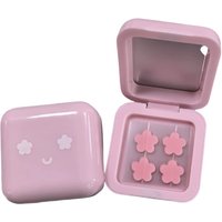 Pink Petals Hydrocolloid Pimple Patches With Mirror Storage Box Acne Spot Stickers For Face Temporary Mirror Makeup Tool