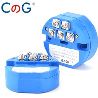 Integrated PT100 Temperature Transmitter Module 4-20mA Output DC24V Thermal Resistance RTD PT100 Temperature Sensor
