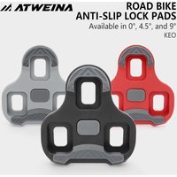 ATWEINA Bicycle shoe buckle suitable LOOK KEO road bicycle shoe lock Self locking 0/4.5/9 Degree Cycling Shoes Cleats Pedal Clip