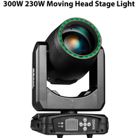 300W Beam Moving Head Light DMX512 WDMX 8+16+24 Prism Strobe Stage Light, Auto & Sound Activated Control, Professional Beam Stage Lighting for Disco Club DJ Party Wedding Event Live Show Bar