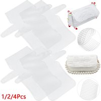 1-4Pcs Plastic Mesh Canvas Sheets for Embroidery Clear Mesh Blank Canvas Sheets Purse Making Bag Sewing Canvas Sheets DIY Bag