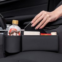 For Land Rover Range Rover Sport L494 2014~2021 Car Seat Gap Storage Box With Cup Holder Multipurpose Sundries Organizer Bag Kit
