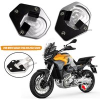 Motorcycle Accessories Side Stand Enlarge Plate Kickstand Extension For Moto Guzzi Stelvio 2024 2025