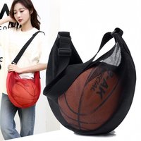 Portable Mesh Shoulder Bag for Ball Sports - Lightweight Basketball Soccer Volleyball Carrier Breathable Gym Bag for School &Gym