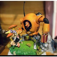 Anime Dragon Ball Shu Robot Vs Son Goku Figure Pvc Statue Action Figures Collectible Model Toys Gifts