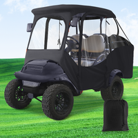 Club Car Enclosure Fits for 4 Passengers Club Car Precedent 600D Waterproof Portable Golf Cart Rain Cover