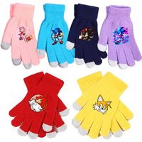 AliExpress TAKARA TOMY Shadow Sonics Glove Boy Girl Cartoon Knitted Gloved Amy Rose Child Winter Fashion Outdoor Cycling Accessories Kids Birthday Gift