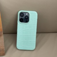 New Crocodile Leather Pattern Suitable for iPhone 17 Promax Phone Case 16pro Half Pack 15 Anti Drop 14 13 Hard Protective Cover