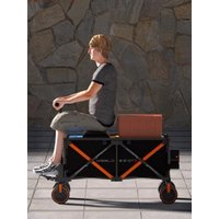 AliExpress OIMG Cycling Electric Camping Trolley Picnic Portable Folding Large Capacity Travel Trolley Cart Convenient Transport Outdoor Tools