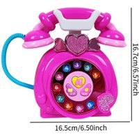 Children Phone Toy Pretend Phone Toy Birthday Gift Educational Hand Eye Coordination Baby Telephone Toy for Boy Girl Ages 3