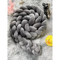 Baby Crib Protector Bed Braid Knot Cushion for Infant Kids 1/2/3/4M 3 Shares Toddler Baby Bed Bumpers In The Crib Newborn 2024