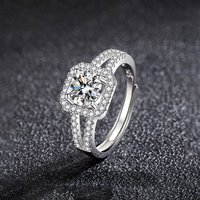 New 925 Sterling Silver Ring Shining 5A Zircon for Women Wedding Jewelry Engagement Charm Party Fashion Gift Top Quality Ring