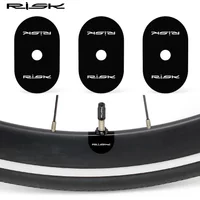 5pairs Bicycle Presta Valve Sticker Mountain Road Bike Tube Tire Gasket Rim Protective Elliptic Presta Valve Protection Sticker
