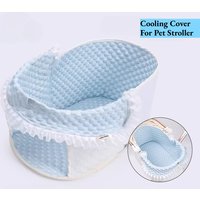 Pet Dog Stroller Inner Cushion | Puppy Stroller Basket Covers | Full Cover Skin-friendly Cooling Fabric - Lace Pet Stroller Pad