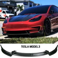 Suitable for Tesla Model 3 16-23 TESLA Front Shovel Front Lip AD Model Without Punching Front Wind Blade