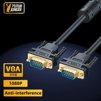 VGA 3+6 Video Cable 1080P HD Image Quality Suitable For Computers Laptops TV Monitors Projectors 0.5m 1m 1.5m 2m 3m 5m Cable