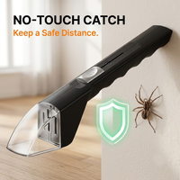 Portable Transparent Insect Catcher Push Type Safe Contactless Bug Catcher Observer Microscope Toy for Kids Indoor Outdoor