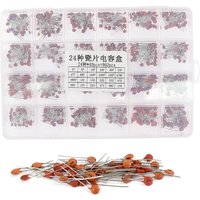 Ceramic Capacitor Kit Set 300pcs/960pcs 2pF-0.1uF Electronic Components Capacitor Assorted Kit IC Samples for DIY Electronics