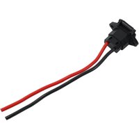 AliExpress NONE None Electrical Socket Charger Motorcycle Motorcycle Parts 16cm Wire 1pcs E Bike For 48V 36V With Cable About 20CM