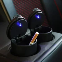 Universal Car LED Ashtray Garbage Coin Storage Cup Container Cigar Ashtray Holder Auto Interior Accessories Car LED Ashtray