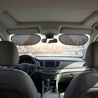 2Pcs Static Adsorption Car Sun Shade Anti UV Sun Block Curtain Universal for Windshield Side Rear Window Sunroof