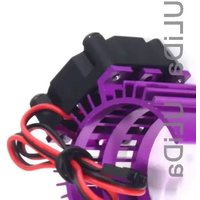 Aluminum Heat sink & 5V Cooling Fan for 1/10 RC Car 540 550 3650 Size Motor Crawler HSP HPI Himoto Traxxas TAMIYA