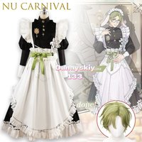 Nu Carnival Olivine Anime Maid Dress Cute Lace Bowknot Sweet Lolita Girls Halloween Christmas Party Sexy Cosplay Outfit