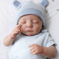 Kai Reborn Baby Doll Finished Painted Silicone Vinyl Soft Touch Lifelike Newborn Doll Art Collection Doll Gift For Girls Toy