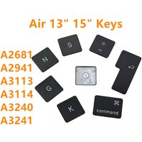 Replacement Individual Key Cap Black US UK For MacBook Air 13" 15" A2681 A2941 A3113 A3114 A3240 A3241
