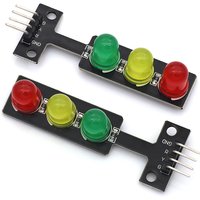 Mini 5V Traffic Light Module 5mm LED RGB Electronic Learning Traffic Light System Model for Arduino Project
