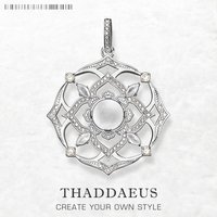 Pendant White Lotus Brand New Fashion Vintage Jewelry Europe Accessories 925 Sterling Silver Soul Gift For Woman