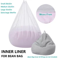 Cover Zipper Opening Bean Bag Inner Liner Inner Liner for Bean Bag Bean Bag Insert Replacement Cover Lazy Sofa Inner Liner