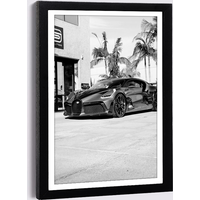 Black Wood Frames 15x21 A4 A3 with Luxury Street Supercar Camera Poster Photo Frame Nordic Black White Picture Frames Wall Decor