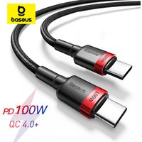 Baseus 100W USB C To USB Type C Cable For iPhone 15 Plus Pro max USB C PD Fast Charger Cord USB-C Type-c Cable For Macbook Pro