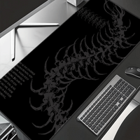 XXL Dark Gothic Centipede Gaming Mouse Pad with Spine Ribs Large Mouse Mat Desk Mat for Office Keyboard Mouse Pads for Desk