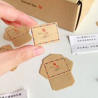 100 Promises/Blessings/To Do Lists Mini Love Letter Set Selfmade Handmade Love Message Paper DIY Surprise Gifts Handcrafts