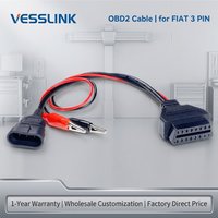 OBD2 connector Adapter Auto Car Cable obd 3pin Diagnostic Cable Car cable for Fiat 3Pin to 16 Pin OBDII