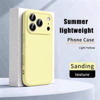 Original Liquid Silicone Phone Case For iPhone 17 16 Pro Max 17Pro 16Pro Soft Protective Covers For iPhone 15 14 13 Pro Max Case