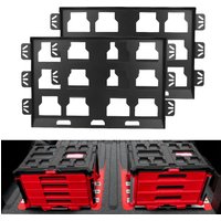 2 Pcs Toolbox Mounting Plate Suitable for Packout Toolbox Wall Or Floor Mount Metal Mounting Base Toolbox Metal Mounting Plate