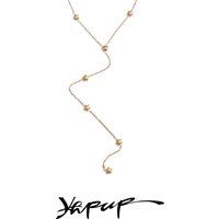 Yhpup Popular Stainless Steel Star Y Chain Long Thin Sexy Necklace Gold & Platinum Plated Chest Chain Summer Chic Jewelry 2025