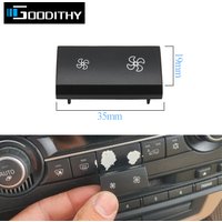 Car Dashboard Air Conditioning Wind Volume AC Fan Heater Climate Control Button Cover For BMW X5 X6 E70 E71 E72 2006-2014