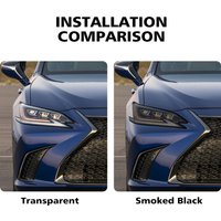 For Lexus ES 2015-2025 High-Gloss Smoke Black Pre-Cut TPU Headlight Protection Film PPF Kit Anti-Scratch Vinyl Wrap Cover