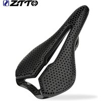 ZTTO Carbon Fiber Ultralight 3D Printed Bike Saddle Hollow Racing Comfortable Breathable Bicycle Seat MTB Mountain Road Cycling
