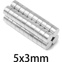 5x3mm Small Round Powerful Magnetic Magnet 5x3 Sheet Neodymium Magnet 5*3mm Permanent NdFeB Strong Magnets 5*3