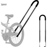 Kids Bike Safety Trainer Handle Non-slip Sponge Wrapped Heavy Duty Kids Cycling Learning Bike Balance Push Bar Bike Accessories