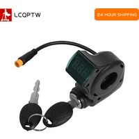 Lgnition Lock Key Thumb Throttle with Digital Display Switch 3Pin For Kugoo M4 For Xiaomi M365 E Scooter / E Bike Voltmeter