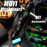 MUYI Musketeers Luminous DIY Accessories Free Spring Beads Metal Fidget Toy Cool Gadgets Hand Spinner