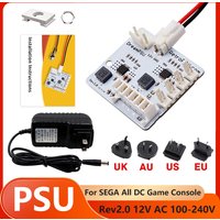 For SEGA All DreamCast Rev2.0 12V DreamPSU Replacement Power-Supply Board With AC 100-240V Adapter Power Plug For DC Console