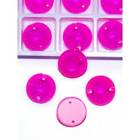 PUBRILEX Electric Pink Rhinestones Mix Shapes Sew On Glass Stones Flatback Glitter Strass DIY Sewing Crystals For Handicrafts