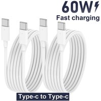 1M USB C to Type C Fast Charging Cable for Xiaomi For Samsung for Iphone 17 16 15 Series 60W Safe and Efficient Charger Line